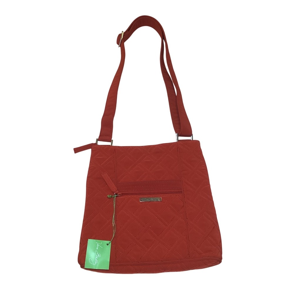 Vera Bradley Hipster Crossbody Bag Chili Pepper Red Quilted Microfiber 12433-822